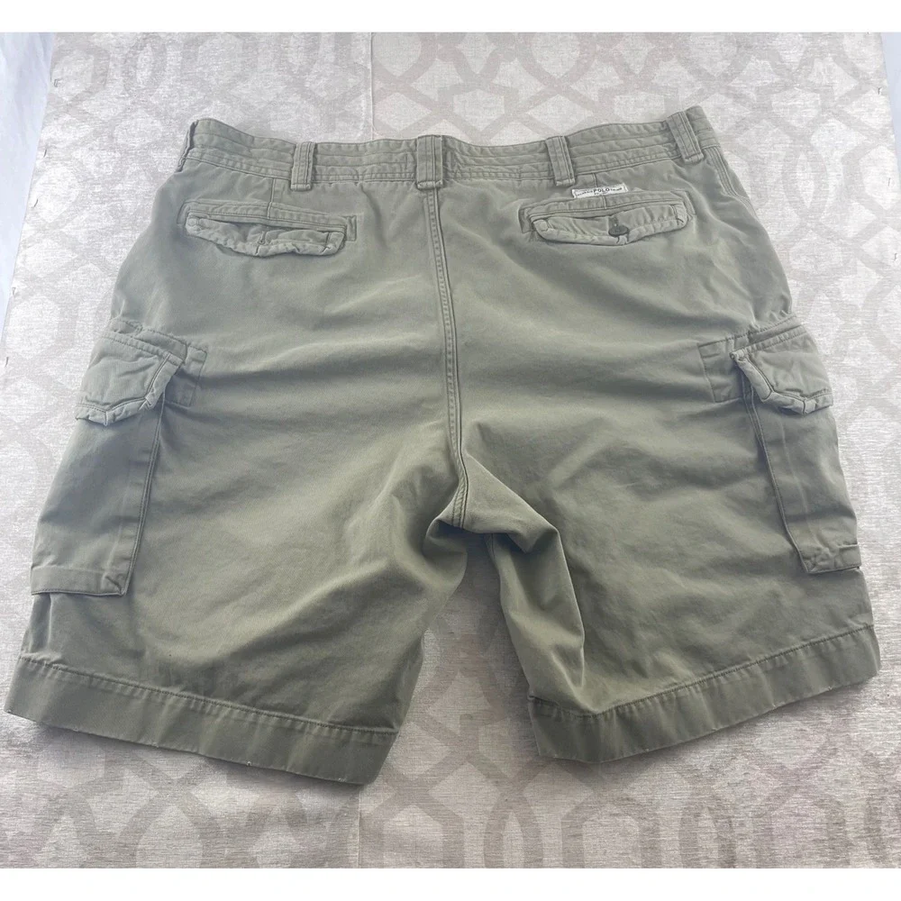 Polo Ralph Lauren Men's Cargo Shorts Olive Green Tall 44L Classic Fit - Picture 2 of 10